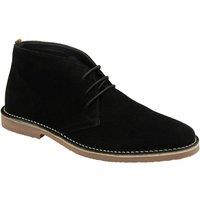 Frank Wright Men's Suede 'Edwin' Desert Boots in Black | Size: 9