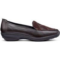 Hotter Women's Wide Fit 'Faith II' Loafers in Chocolate | Size: 5.5