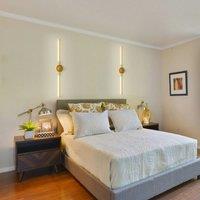 LED Dimmbale Flush Mounted Sconces, Battery Operated Wall Sconces With Remote