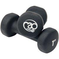 Fitness Mad Dumbell Set Pack of 2 in Black | Size: 5kg
