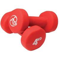 Fitness Mad Dumbell Set Pack of 2 in Red | Size: 4kg