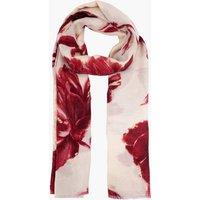 Sarta Women's Eleanor Abstract Floral Lightweight Scarf in Red