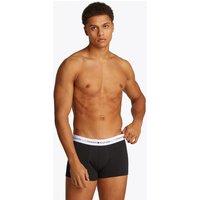 Tommy Hilfiger Men's Signature 3 Pack Waistband Trunks - Black in White | Size: Small