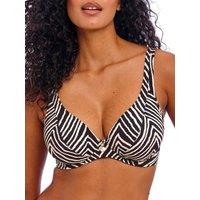 Freya Women's Fiji Falls High Apex Bikini Top in Black | Size: 32HH