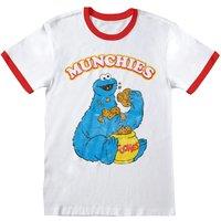 Sesame Street Men's Munchies T-Shirt in White | Size: XL
