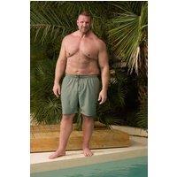 BadRhino Men's Elasticated Swim Shorts in Light Khaki | Size: 1XL