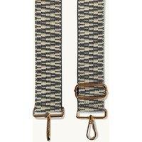 Apatchy London Women's Midnight Zigzag Strap in Jet Black