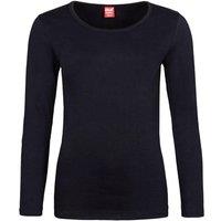 SOCKSHOP Heat Holders Women's 1 Pack 0.45 TOG Long Sleeve Vest in Black | Size: Large