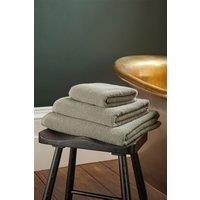 CHRISTY 'Brixton' Luxury Textured 100% Cotton Towels in Stone | Size: Bath Sheet
