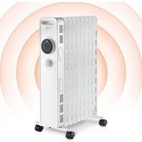 Igenix Oil Filled Radiator Heater, 2kW/2000 W in White