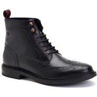 Base London Men's Dealer Brogue Boot in Black | Size: 11