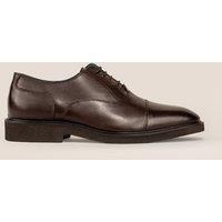 Oswin Hyde Men's Flint Leather Oxford Lace Up in Brown | Size: 8
