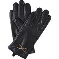 Barneys Originals Women's Black Horsebit Leather Gloves | Size: Medium/Large
