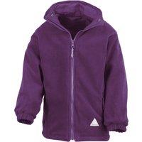 Result Reversible Storm Stuff Anti Pilling Fleece Waterproof Jacket in Purple | Size: 3-4 Years