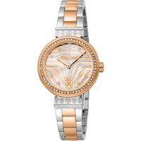 Roberto Cavalli Women's Women Stainless Steel Two Tone Silver & Rose Gold Color Watch