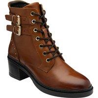 Lotus Women's 'Parton' Leather Ankle Boots in Tan | Size: 6