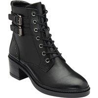 Lotus Women's 'Parton' Leather Ankle Boots in Black | Size: 8