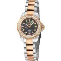 GV2 Women's Cortina, Swiss Quartz Watch, Black MOP Dial, 316L Stainless Steel, & Sapphire Crystal