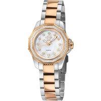 GV2 Women's Cortina, Swiss Quartz Watch, White MOP Dial, 316L Stainless Steel, & Sapphire Crystal