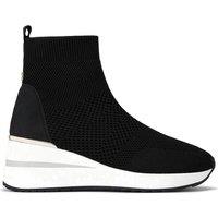 Carvela Women's 'High Rise Sock' Fabric Trainers in Black | Size: 3
