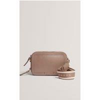 Ted Baker Women's LINZIE Webbing Leather Small Crossbody Camera B Taupe