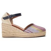 Moda In Pelle Women's 'Earll' Textile Espadrille Shoes in Navy | Size: 7