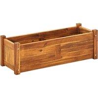 Berkfield Home Garden Raised Bed Acacia Wood 76x27.6x25 cm in Brown