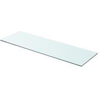 Berkfield Home Shelf Panel Glass Clear 80x25 cm