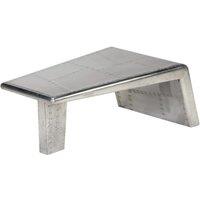 Berkfield Home Aviator Coffee Table Aluminium Vintage Aircraft Airman Style in Silver