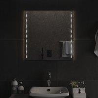 Berkfield Home LED Bathroom Mirror 60x60 cm in Clear