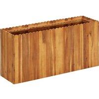 Berkfield Home Garden Raised Bed 100x30x50 cm Solid Acacia Wood in Brown | Size: 100 x 30 x 50 cm