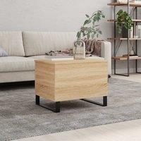 Berkfield Home Coffee Table Sonoma Oak 60x44.5x45 cm Engineered Wood in Brown