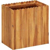 Berkfield Home Garden Raised Bed 50x30x50 cm Solid Acacia Wood in Brown | Size: 50 x 30 x 50 cm