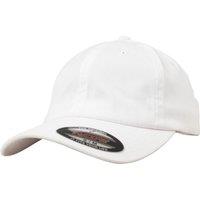 Flexfit by Yupoong Men's Cotton Twill Dad Cap in White | Size: Large/XL