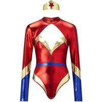 Ann Summers Women's Sexy Super Hero Outfit in White | Size: XS