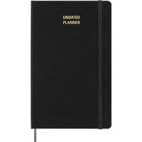 Moleskine Undated Hard Cover Weekly Planner in Black
