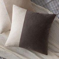 Yard Morden Soft-Washed Velvet Cushion in Taupe | Size: 50 cm x 50 cm