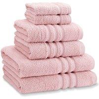 Catherine Lansfield 'Zero Twist' Cotton 6 Piece Towel Bale in Pink