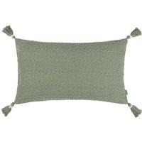 Yard Caliche 100% Cotton Woven Cushion in Green | Size: 40 cm x 60 cm