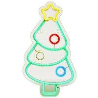 Samuel Alexander 40cm USB Powered Light up Bauble Tree Neon Sign in Multi-Coloured