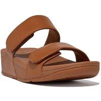 FitFlop Women's Lulu Adjustable Slides in Light Tan | Size: 6