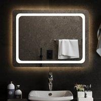 Berkfield Home LED Bathroom Mirror 80x60 cm in Clear