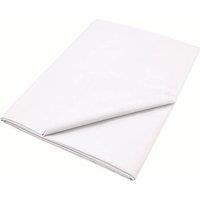 Murmur ' 250TC' Plain Dye Flat Sheet in White | Size: King Flat