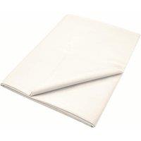 Murmur ' 250TC' Plain Dye Flat Sheet in Ivory | Size: Double Flat