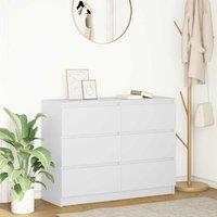Berkfield Home Sideboard White 100x35x76 cm Engineered Wood | Size: 100 x 35 x 76 cm
