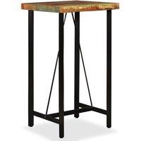 Berkfield Home Bar Table Solid Reclaimed Wood 60x60x107 cm in Brown | Size: 60 x 60 x 107 cm