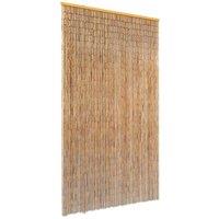 Berkfield Home Insect Door Curtain Bamboo 100x200 cm in Brown