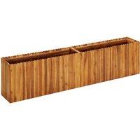 Berkfield Home Garden Raised Bed 200x30x50 cm Solid Acacia Wood in Brown | Size: 200 x 30 x 50 cm