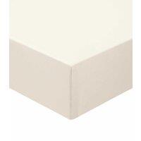 Murmur ' 250TC' Plain Dye Fitted Sheet in Ivory | Size: Super King Fitted