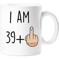 60 SECOND MAKEOVER I Am 39 + 1 40 Year Old Mug 40th Birthday Present Gift in White